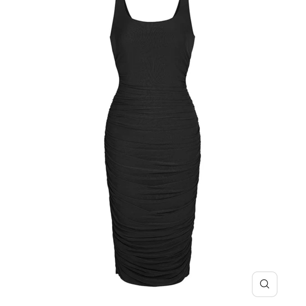 Shapellx Bare Essentials™
AirSlim® ruched dress built in shapewear